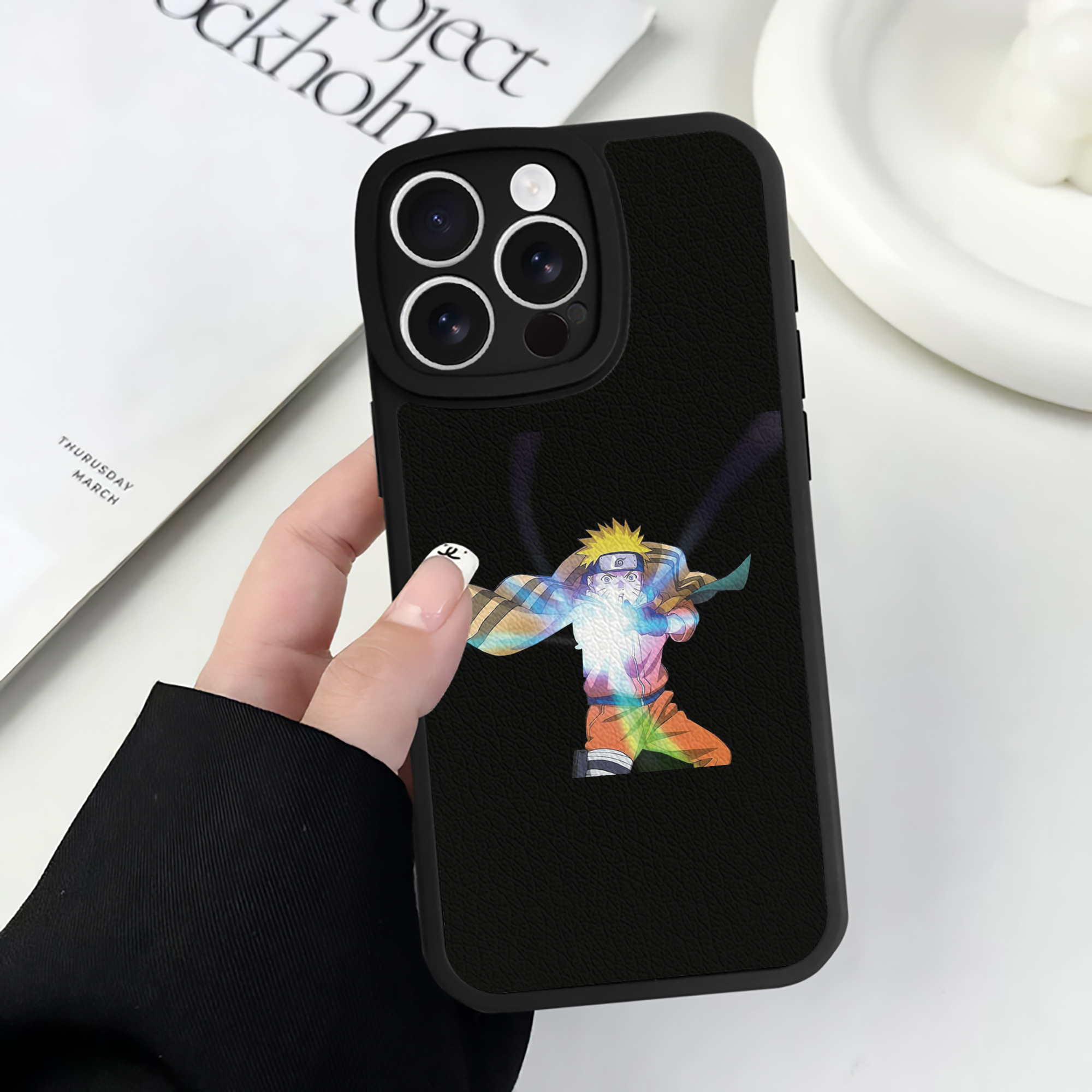 （画像用） NARUTO -ナルト- うずまき ナルト Uzumaki Naruto 【iPhone 16シリーズ対応】シリコンスマホケース（レザー調） 材質：シリコン